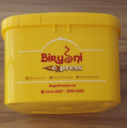 plastic bucket with logo