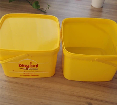 plastic pail wit lid and handle