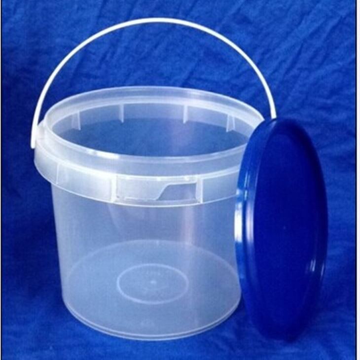 1Liter Food Grade of PP Material Transparent Plastic Bucket with Lid