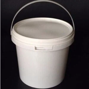 4L Round White Plastic Bucket