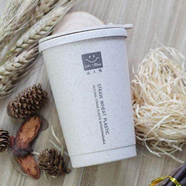  Ecofriendly280ML Wheat Straw Material Water Bottle