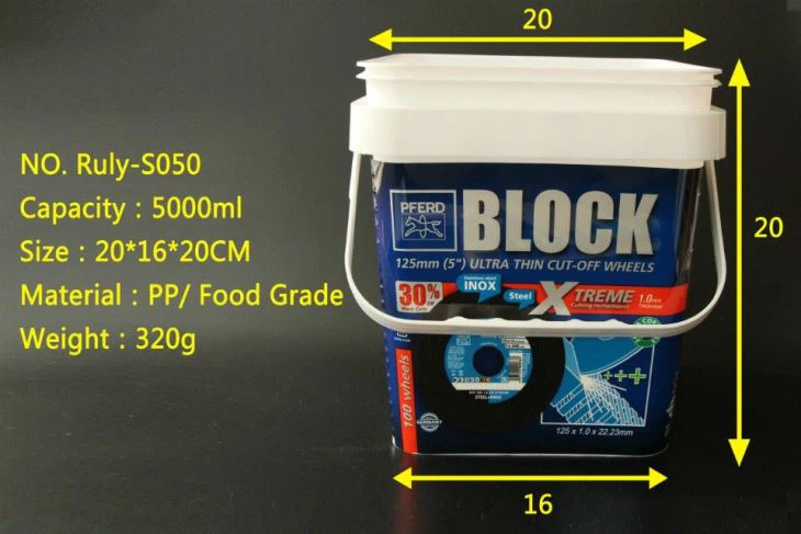 Food Grade Square Bucket