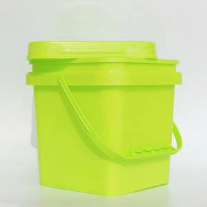Square Plastic Bucket For Biscuit