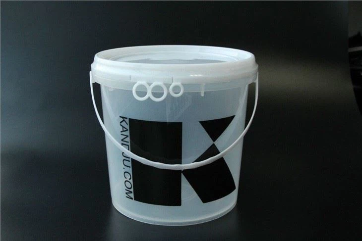 3L plastic bucket for food