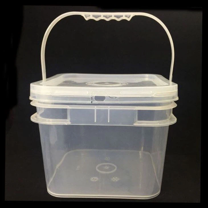 8L 10L 15L 20L Square Plastic Bucket with Lid Packing Bucket