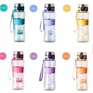 Plastic Water Bottle With Silicone Sleeve