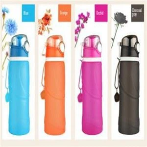 Portable Medical Grade Silicone Travel Water Bottle Travel Bottle