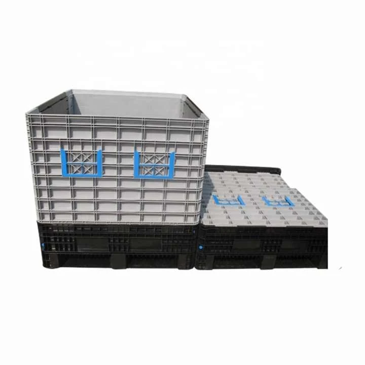 Fruit Storage Use Folding Plastic Pallet Bins Large Pallet Boxes