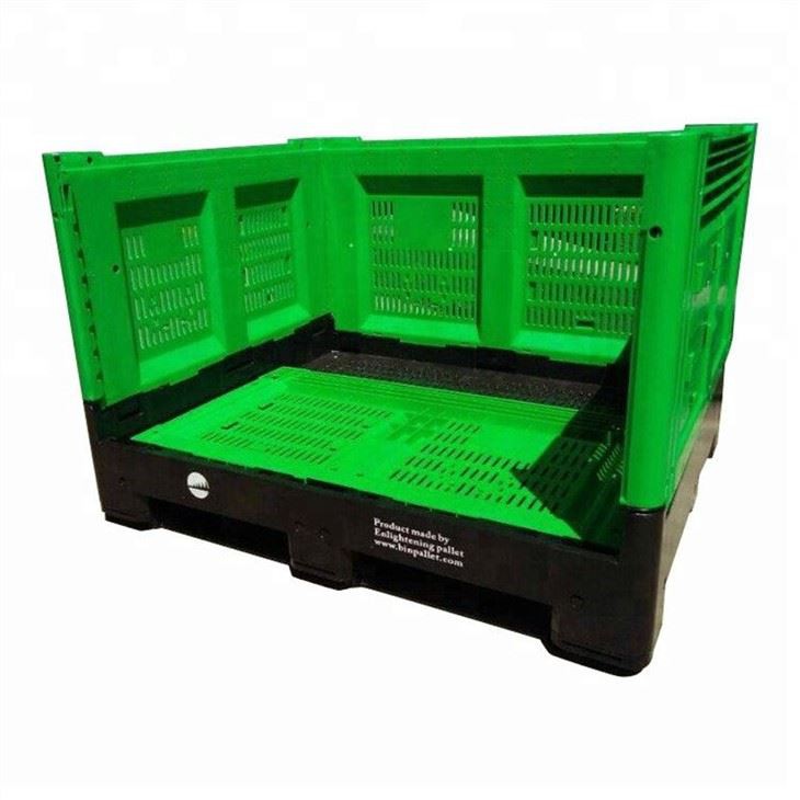 Plastic Collapsible Foldable Pallet Box Plastic Folding Pallet Crate Bulk Containers